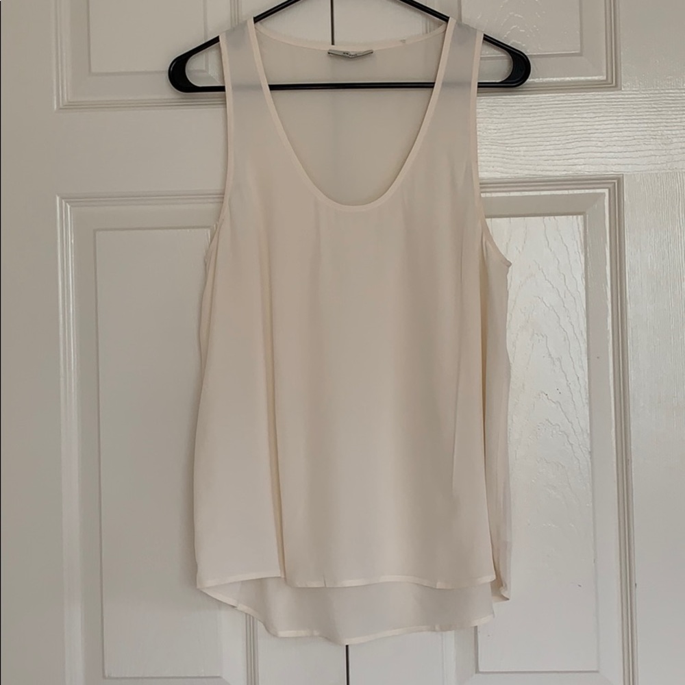 Grana cream silk tank top size xs